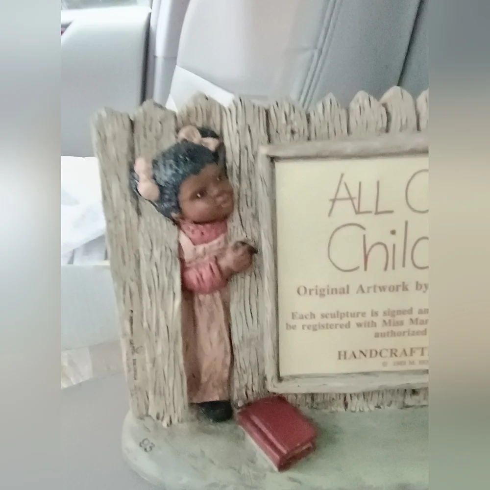 All God's Children Display Sign Girl by Garden Gate Martha Holcombe 1988 #93